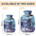 Hot Water Bottle 2L with Cover - Palm Trees at Sunset Design for Pain Relief & Winter Warmth - Buy Online on GoSupps.com