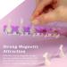 ANGNYA 2 Set Heart-Shaped Nail Stands for Press On | Aurora Nail Holder with Reusable Adhesive Putty | Strong Magnetic Nail Display Art Stand for Painting Nails - Sliver - Buy Online on GoSupps.com