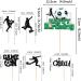 Keaziu 25 Pack Soccer Cupcake Topper Sport Theme Cupcake Picks Game Day Soccer Ball Toothpicks Football for Men Boys Birthday Decorations Supplies Man Black Man - Buy Online on GoSupps.com