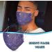 Lieikic Women's Glitter Mouth Protection - Washable & Reusable Neck Cover for Halloween Parties (B-Lila) - Buy Online on GoSupps.com