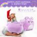 Rainbow Horse Plush Pillow 15.7 inch - Soft Stuffed Toy with Shiny Horn - Decorative Hugging Pillow - Birthday Gift for Boys, Girls, Friends - Purple - Buy Online on GoSupps.com