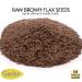 GERBS Raw Brown Flax Seeds 2 LBS - Non-GMO, Keto & Paleo, High Omega-3 & Fiber - Gluten & Peanut Free - Freshly Harvested & Packaged - Buy Online on GoSupps.com