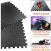 Walsai Exercise Mats - 20 SQ.FT Interlocking Foam Gym Flooring Mat Cover for Home Gym Equipment Workouts in Black - Buy Online on GoSupps.com