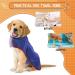 Jostift Dogenbadema | Microfiber Dog Bathing Coat Quick Drying Absorbent Towel with Adjustable Straps for All Dog Sizes - Blue (Large) - Buy Online on GoSupps.com