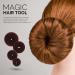 FANDAMEI Hair Donut Bun Maker Set with 20 Invisible Hair Nets, 4 Donut Bun Makers, 5 Elastic Bands, 20 Bobby Pins - Brown - Buy Online on GoSupps.com