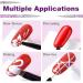 Famidiqgo Nail Stamper & Art Brushes Set - French Tip Clear Jelly Nail Art 3PCs Silicone Stamper Scraper & Pen for DIY Nail Design - Buy Online on GoSupps.com