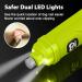 Casfuy Claw Grinder for Dogs & Cats Quiet Powerful Electric Nail Trimmer with LED Lights | 2 Speed Options for All Sizes (Green) - Buy Online on GoSupps.com