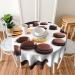 FRESQA Cookies Food Chocolate Chip Biscuits Round Tablecloth 60 NCH Waterproof Washable Kitchen Dining Room Round Tablecloth Cookies Food Chocolate Chip Biscuits One Size - Buy Online on GoSupps.com