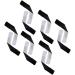6 Pairs T Shirt Sleeve Holder T Shirt Scrunchies Softball T-Shirt Sleeve Ties Soccer Sleeve Straps with Hook and Loop Fasteners for Shirts Men Women Kids Sports