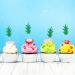 48 Pieces Pineapple Cupcake Toppers Glitter Cake Picks Donut Decor Topper for Summer Hawaii Party - Buy Online on GoSupps.com