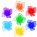 Chanehann 7 pieces of juggling colorful chiffon towels colorful square juggling towels chiffon towels for dancing juggling sensory dance towels for children and adults 45x45cm colorful cloths