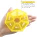 Weekly Pill Organizer - Large 7 Day Medicine Case for Vitamins Fish Oil & Supplements - Arthritis Friendly - Yellow - Buy Online on GoSupps.com