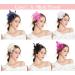 Z&X Ladies Fascinator - Elegant Wedding Derby Hat with Feather & Flower - Sinamay Pillbox Cocktail Tea Party Headband - One Size A-Beige - Buy Online on GoSupps.com
