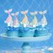 Keaziu 25 Pack Mermaid Tail Cupcake Toppers Mini Under the Sea Mermaid Tail Figures Cupcake Picks Mermaid Party Decoration Baby Shower Supplies Tail 1 - Buy Online on GoSupps.com