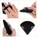 Triangle Powder Puff Makeup Sponge Set - Soft Velour Powders Puffs for Mineral Powder, Body & Loose Powder - Black, 2 Pcs - Buy Online on GoSupps.com
