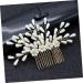 Didiseaon Bridal Headdress Hair Side Comb Clip Side Hair Comb Hair Ornaments for Women Teasing Combs for Women Goody Hair Clips for Women Tiara Bridesmaid Accessories Pearl - Buy Online on GoSupps.com