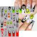 JMEOWIO 9 Sheets Halloween Nail Art Stickers Decals Self-Adhesive Cute Black Cat Nail Supplies Nail Art Design Decoration Accessories - Buy Online on GoSupps.com