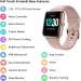 Fitpolo Smart Watch for Android and iPhone - IP68 Swimming Waterproof Fitness Tracker with Heart Rate Monitor for Women (Pink/Rose Gold) - Buy Online on GoSupps.com