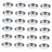 SOIMISS 30 pi ces Pans M talliques Vides Ronds pour Fards Paupi res et Blush Accessoires DIY Maquillage Yeux Teint Contenants Pratiques