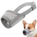Dog muzzle Breathable muzzle for XXS to XXL Dogs Chihuahua Beagle and Golden Retriever adjustable pet muzzle for biting and chewing the beating and drinking enables gray s