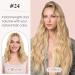 Tess Tape Extensions - Real Human Hair Medium Blonde #24 10 Pcs 18 (45cm) 25g | Remy Tape-In Hair Extensions - Buy Online on GoSupps.com