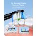 Sonic Electric Toothbrush Replacement Heads - Bitvae Daily D2 Compatible - 4 Pack Black Refills - Buy Online on GoSupps.com