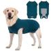 Axcimond Dog Surgery Recovery Suit Medical Pet Shirt Dog Recovery Suit for After Surgery Female Male Dog Surgical Suit Dog Cone Collar Alternative Protect Wounds Spay Suit for Puppy Medium Large Dogs M Blue