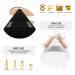 Molain 2Pcs Triangle Makeup Puff Set - Soft Reusable Cosmetic Sponges for Loose Powder & Foundation - Black & White - Buy Online on GoSupps.com