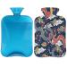Dragon hot water bottle with a fluffy cover 2 l capacity hot bottles for children men women dragons warm water bottle for cozy nights pain relief back