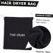NOLITOY Makeup Bag Hair Dryer Storage Bag Embroidery Tools Small Toiletry Bag Hair Dryer Bags Hotel Guest Room Travel Bag 33.00X30.00X0.50CM Black - Buy Online on GoSupps.com