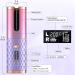 Automatic Rechargeable Rotating Curling Iron - 6 Temps & Timers Ceramic Wand Safe & Easy Curls - Buy Online on GoSupps.com