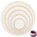 PH PandaHall 5 Sizes Natural Wooden Basket Bottom  Round Circle Blank Crochet Basket Wood Base Laser Cut for DIY Basket Weaving Crochet Supplies  BurlyWood  10/15/20/25/30cm(3.9/5.9/7.9/9.9/11.9) round burlywood
