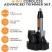 Carmen C81086ORG Titan 4-in-1 Cordless Nose Ear and Hair Trimmer with USB Cable Titanium & Orange 4 in 1 Nose Ear and Hair Timmer Titanium & Orange - Buy Online on GoSupps.com