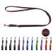 Dog leashed adjustable / double-liner for medium and large dogs / 2m / 2.40m / 2.80m / 3.50m / 5m (black-red 2.40m) 2.40m black-red