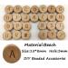 104pcs Oblate Wooden Alphabet Beads - Safe DIY Teething Accessories for Craft Jewelry Making - Buy Online on GoSupps.com