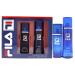 FILA Fragrance Giftset for Men - Cool Clean And Refreshing Fragrance And Body Mist - Extra Strength Long Lasting Scent Payoff - Trendy Rectangular Streamlined Portable Bottle Design - 2 Pc