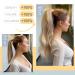 Shop 23 Clip-In Ponytail Extensions - Dark Brown to Silver Gray - Realistic Synthetic Hair Wrap Around Braid (90g) - Buy Online on GoSupps.com