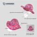LANGZHEN Baby Girls Sun Protection Hat with Chin Strap, Adjustable Toddler Kids Wide Brim Play Hat, Love Design, 1-2 Years - Buy Online on GoSupps.com