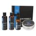 Bart-kit beard growth kit moisturizing clean hair follicles relief-beard tools with shampoo conditioner care oil for men