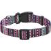Mihqy Bohemian Purple Dog Collar - Adjustable Soft & Comfortable for Small Medium Large Dogs (XS: 20-30 cm Neck) - Floral & Geometric Design - Buy Online on GoSupps.com