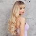 Haircube Ombre Blonde Wig with Pony - Long Corrugated Layers Heat-Resistant for Everyday Use | Natural & Conveniently Graded - Buy Online on GoSupps.com