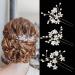 Sppry Wedding Hair Pins - Elegant Pearl Floral Crystal Hair Accessories for Bridal Women (Gold) - Set of 3 - Buy Online on GoSupps.com