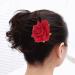 Artificial Large Red Rose Hairpin Clip for Women - Party Hair Accessories - Buy Online on GoSupps.com