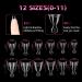 Buy SITELENABY 600pcs Half Cover Short Almond Nail Tips | Extra Short Soft Gel Tips for Salon | 12 Sizes Available - International Shipping - Buy Online on GoSupps.com