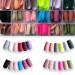 LoveOurHome 576pc Medium Matte Square Press on Nails - 24 Colors, Full Cover Colored Fake Nails for Women Girls - Acrylic Tips with Case - Buy Online on GoSupps.com