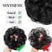 CJL HAIR Messy Bun Hair Piece - Curly Scrunchies for Women & Girls - Wavy Updo Chignons in Gray & White Tips - Buy Online on GoSupps.com