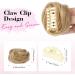 REECHO 2 PCS Mini Claw Clip in Messy & Cat Ears Hair Bun Extensions Wig Accessory Updo Hairpieces for Women Girls (Pack of 2-3.5" Wavy Golden with Blonde Highlights) Pack of 2 - 3.5" Wavy Golden with Blonde Highlights - Buy Online on GoSupps.com