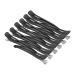Sndyi Hair Clips 12 Packs - Professional Hair Clips for Styling Sectioning Non Slip Duckbill Clips Hair Roller Clips No Crease Salon Hair Clips Barber Hair Blips 4.3'' Black 12pcs