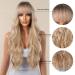 Testar Long Blonde Curly Wig for Women | Heat-Resistant Synthetic Wavy Hair with Dark Roots | Ideal for Everyday & Party Use - Buy Online on GoSupps.com
