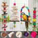 Bird Perch Bird Toys Parakeet Toys 6 Pack Bird Cage Accessories Wooden Chew Toys Perch Stand for Parrot Conure Cockatiel Lovebird Parrotlet Budgie Finches and Other Small to Medium Sized Birds - Buy Online on GoSupps.com
